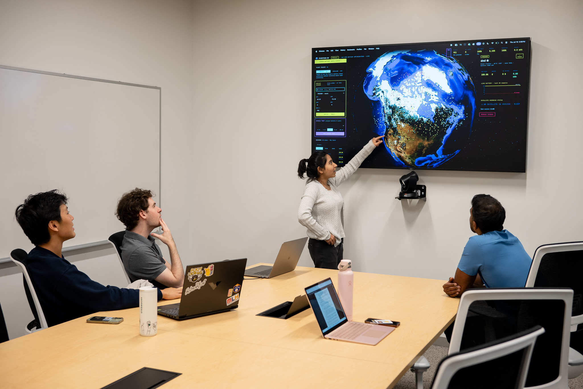 The Photon-IV team in a working session in Waterloo